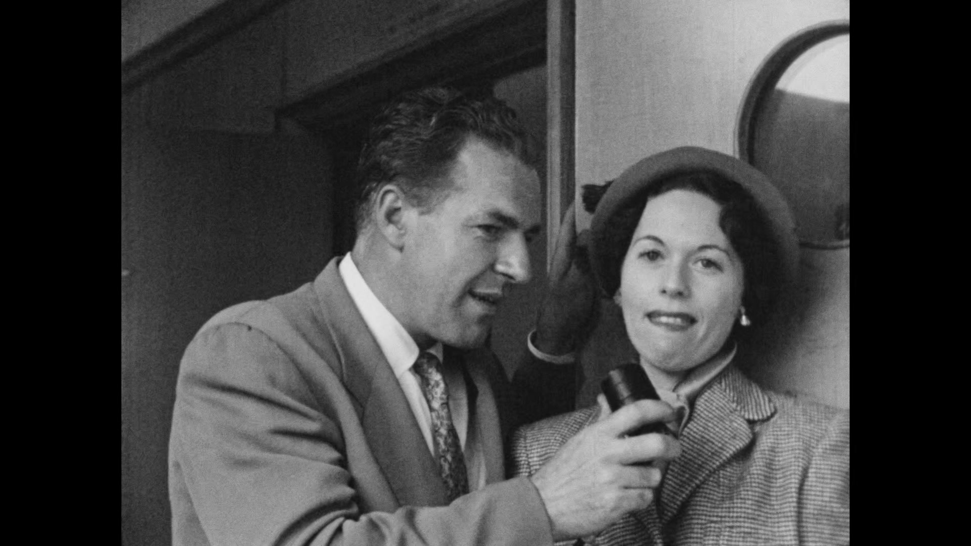 Alfred Hitchcock, Jane Wyman & Doris Gross